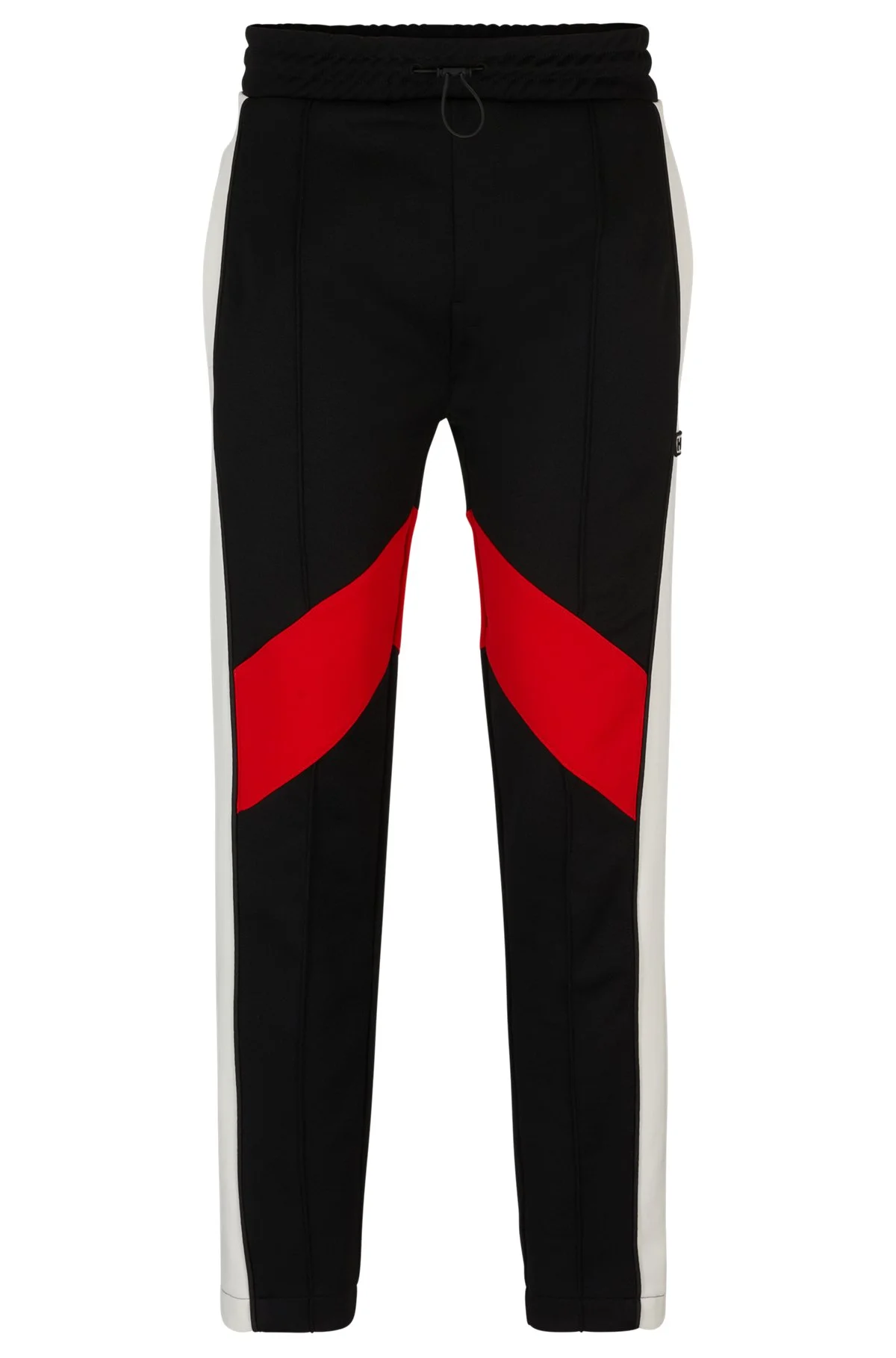 RELAXED-FIT TRACKSUIT BOTTOMS WITH COLOR-BLOCKING - 1