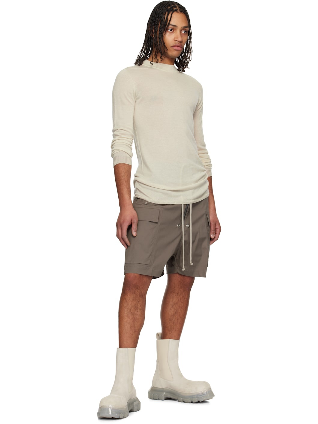 Gray Hollywood Cargobela Shorts - 4