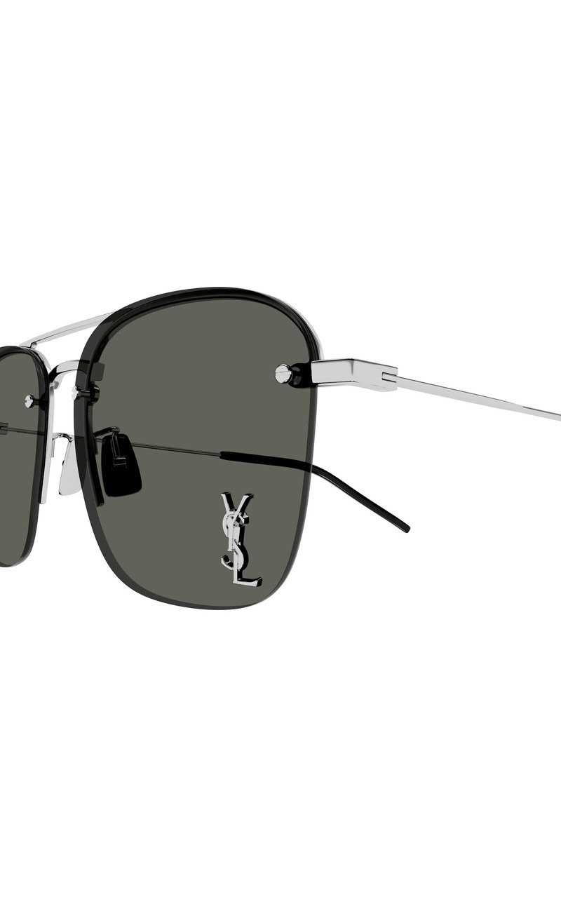 Logo-Detailed Aviator-Frame 금속 선글라스 블랙 4