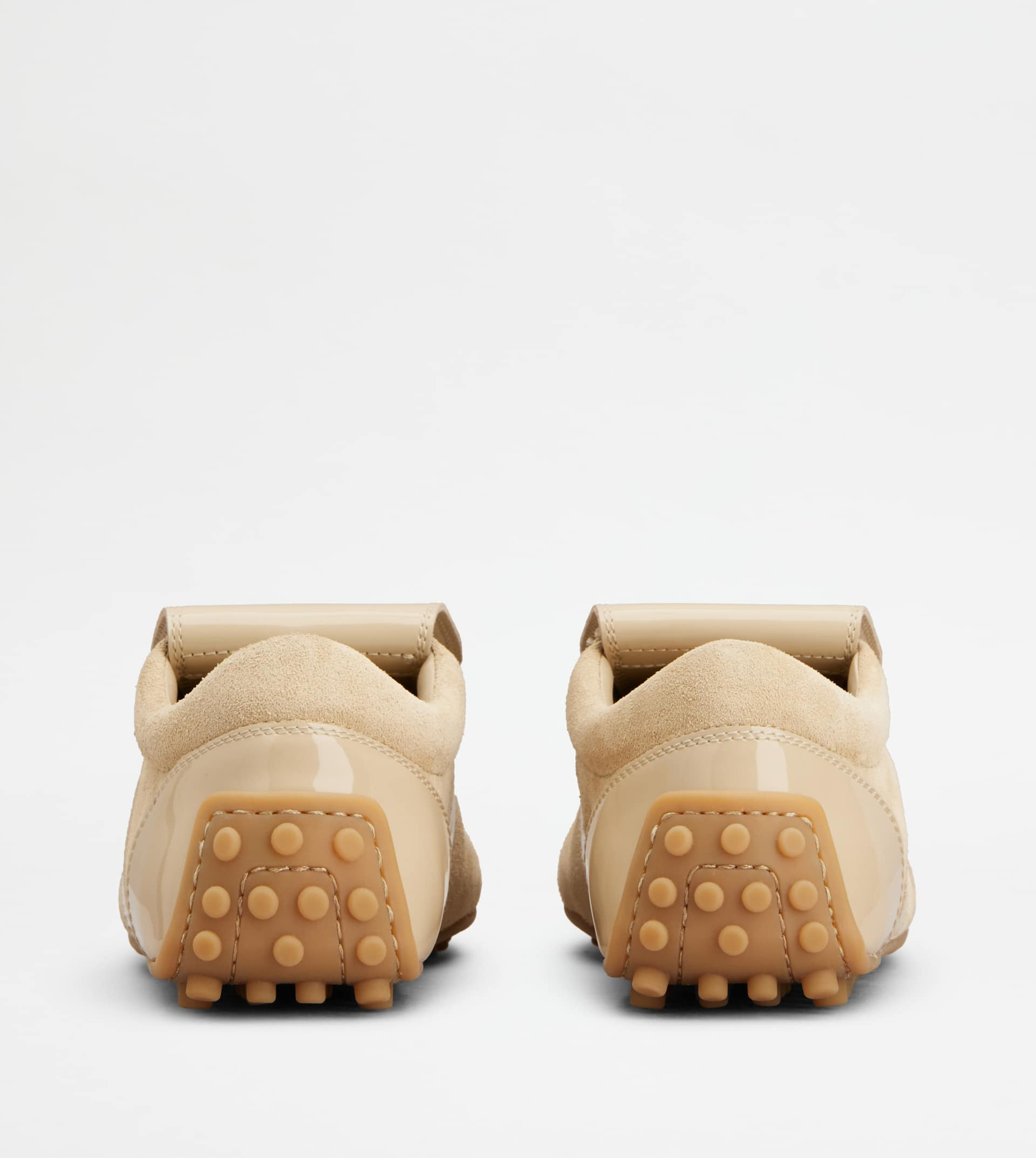TOD'S T-MARATHON SNEAKERS IN PATENT LEATHER - BEIGE - 3