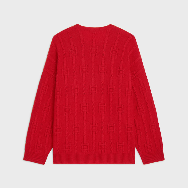 CELINE crewneck sweater IN chains cashmere outlook