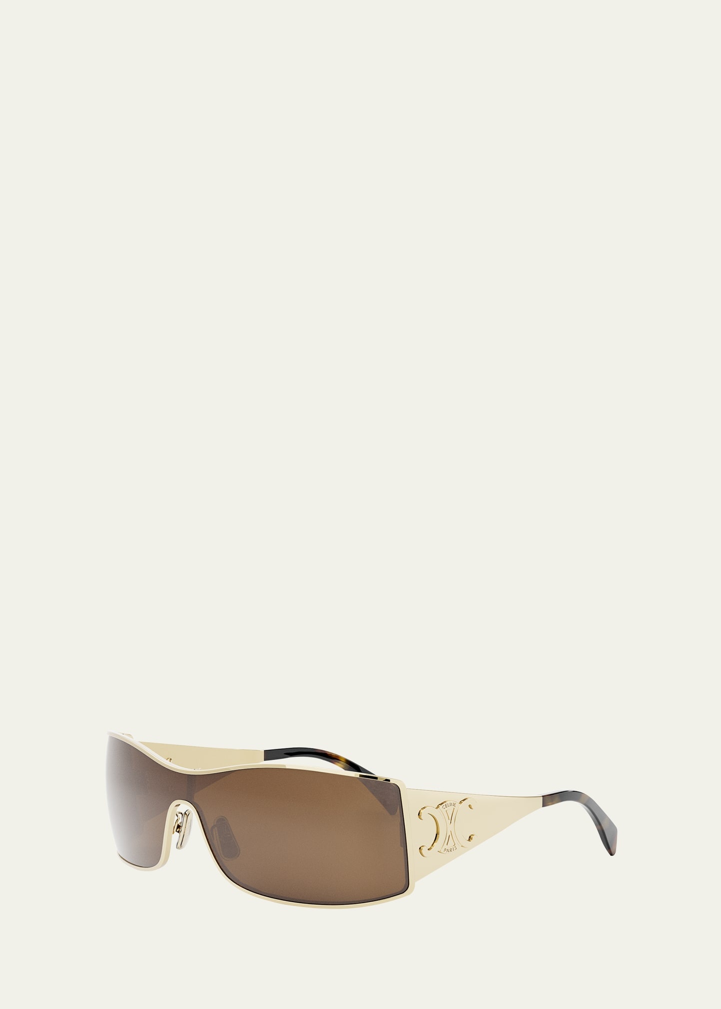 Maxi Triomphe Metal Rectangular Shield Sunglasses - 2