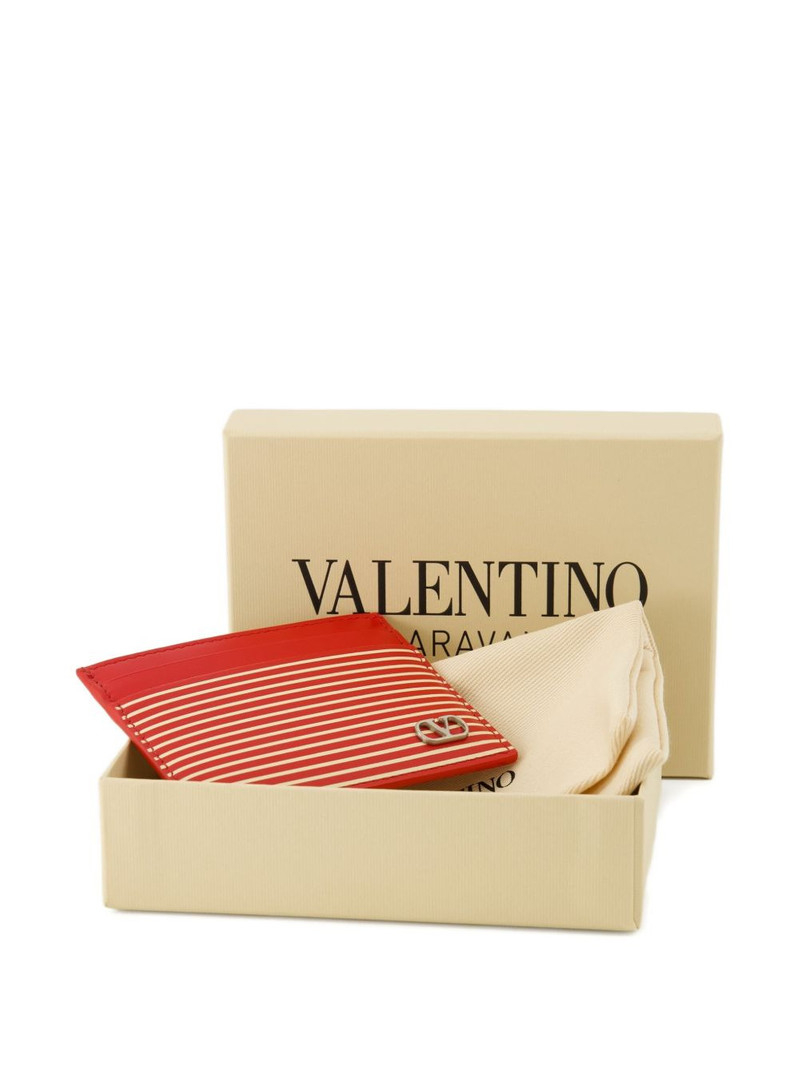 VLogo Signature striped cardholder 4