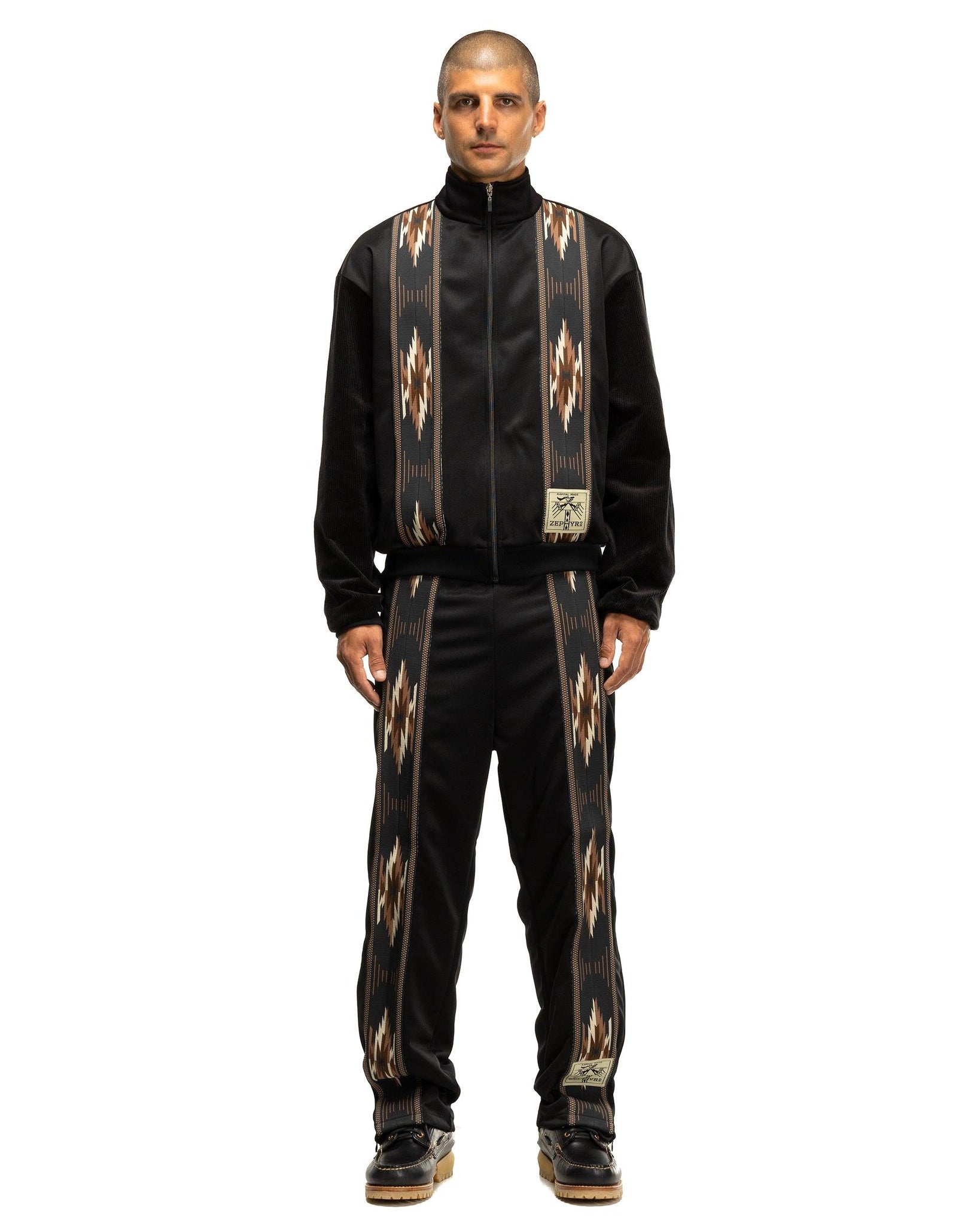 Kapital Smooth Jersey KOCHI & ZEPHYR Straight Pants (Front Line) Black |  havenshop | REVERSIBLE