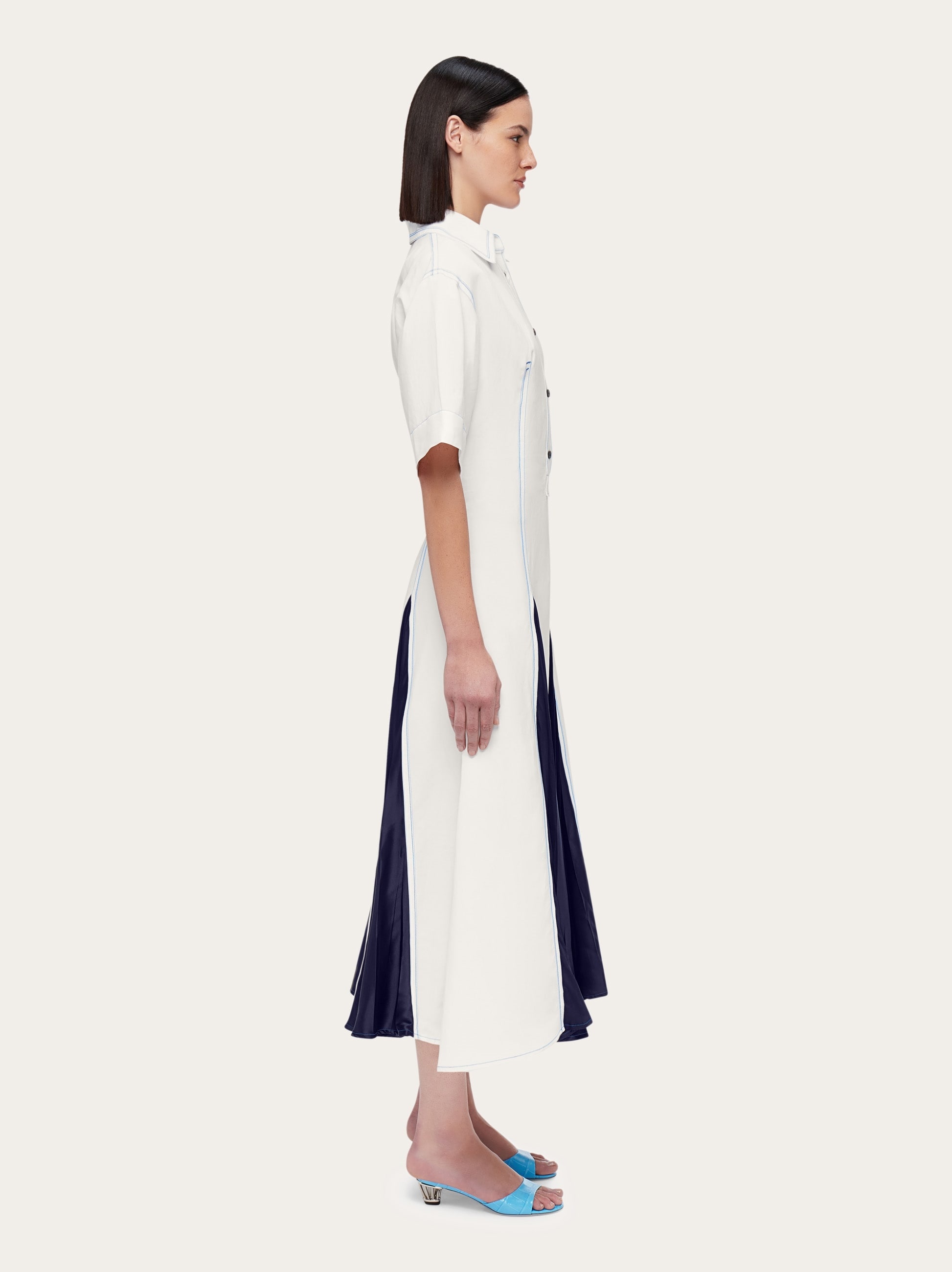 Long dress with inlays - 3