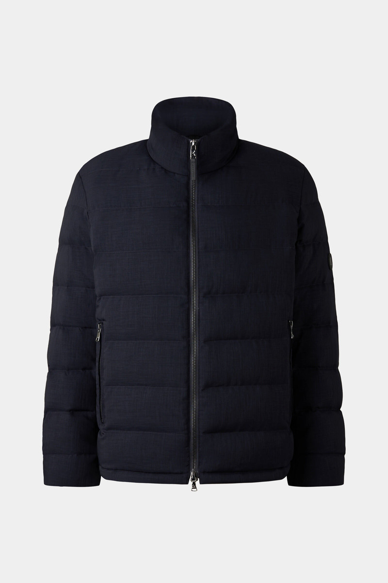 Hugh Down jacket in Navy blue 1