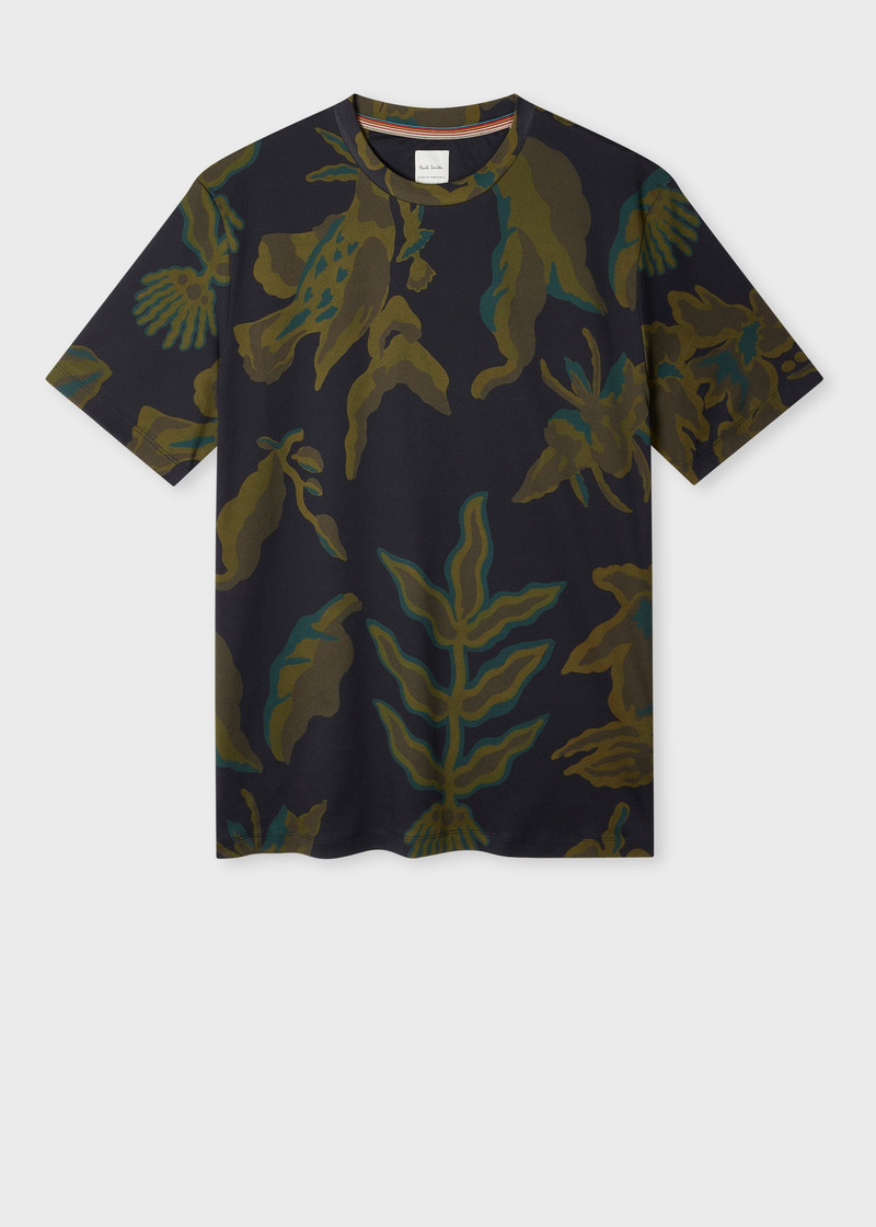 Khaki 'Bohemia' Print T-Shirt 1