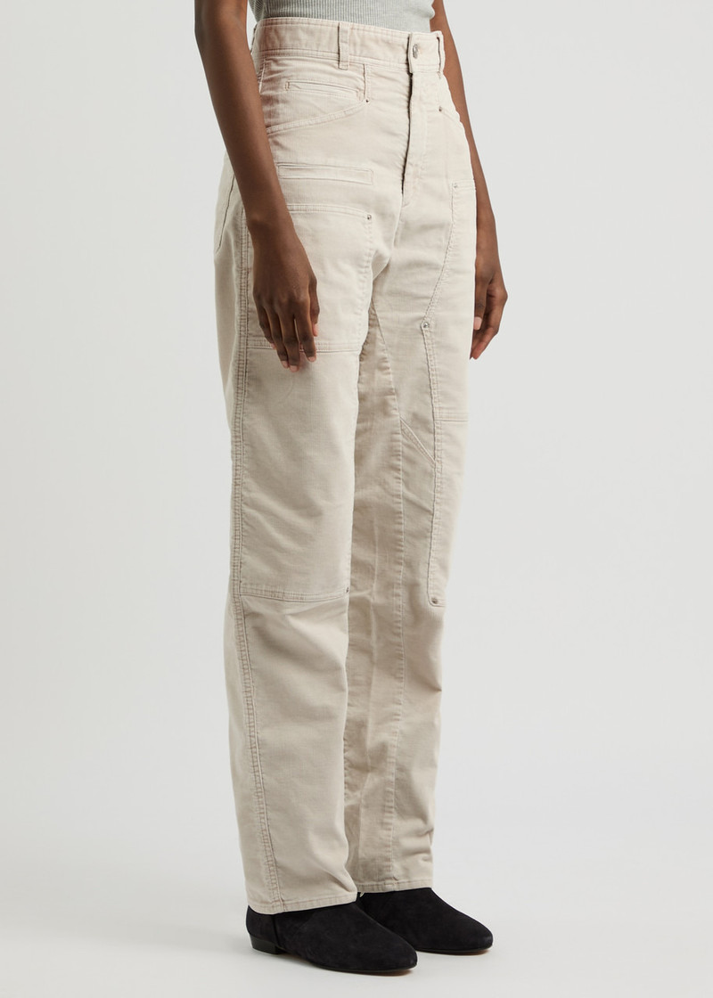 Isabel Marant Étoile Isabel Marant étoile Lois Straight-leg Stretch-corduroy Jeans outlook