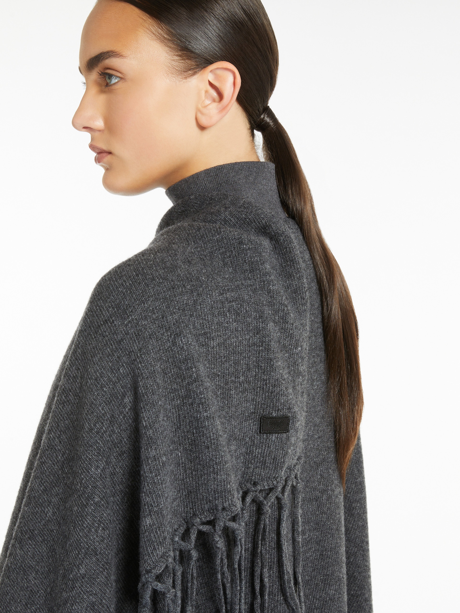 POMPOSA Pure wool poncho - 6