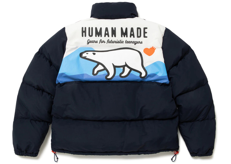 Human Made Human Made Polar Bear Down Jacket Navy outlook