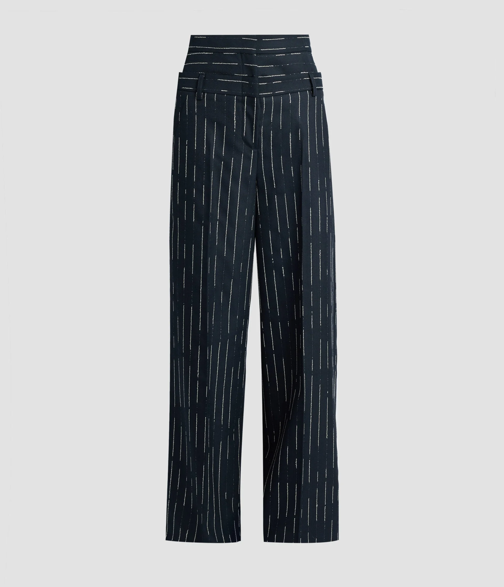 STRIPE TAILORING WIDE LEG TROUSER - 1