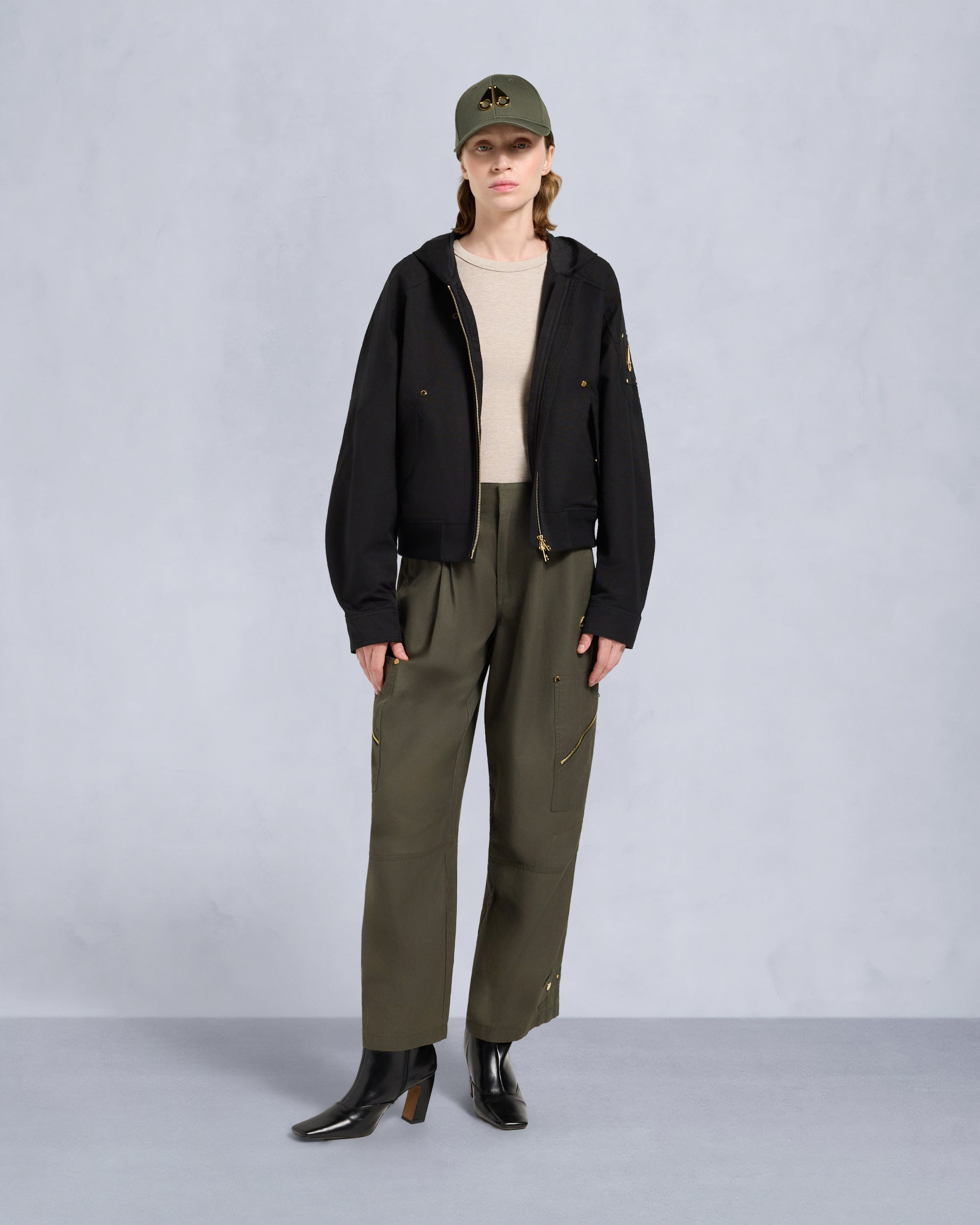 GOLD SERIES LOGAN SHEARLING TRIM BOMBER JACKET - 7