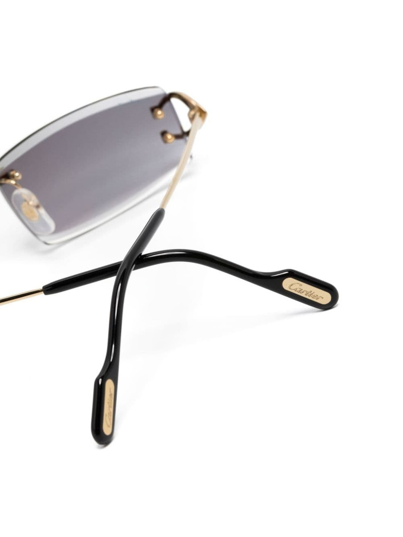 rectangle-frame rimless sunglasses 3