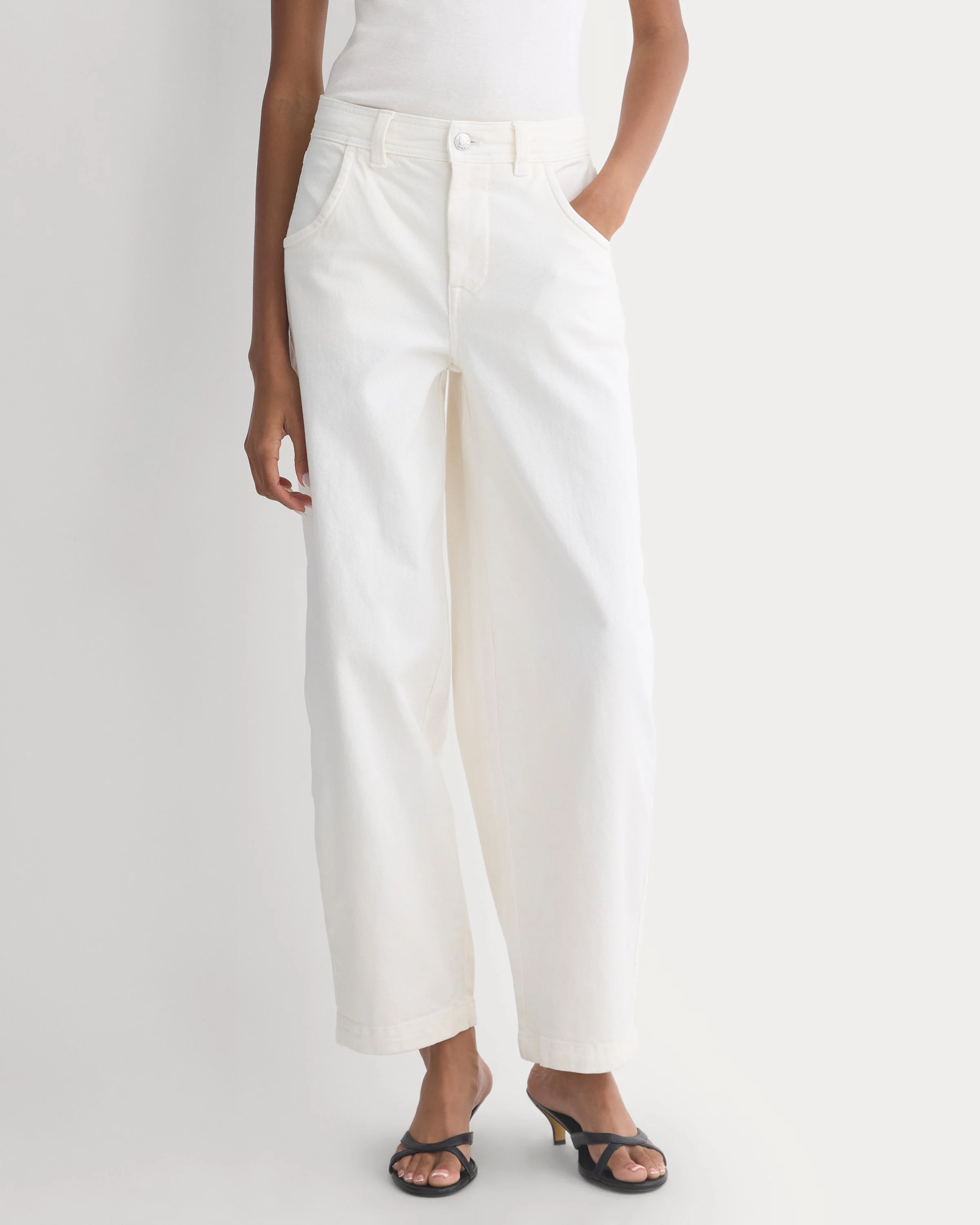 UTILITY TWILL BARREL PANT - 1