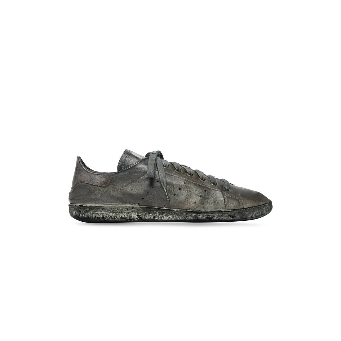 Men's Balenciaga / Adidas Stan Smith Worn-out Sneaker in Black - 1