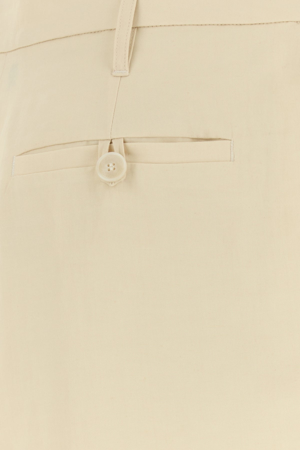 Cream viscose blend wide-leg pant - 5