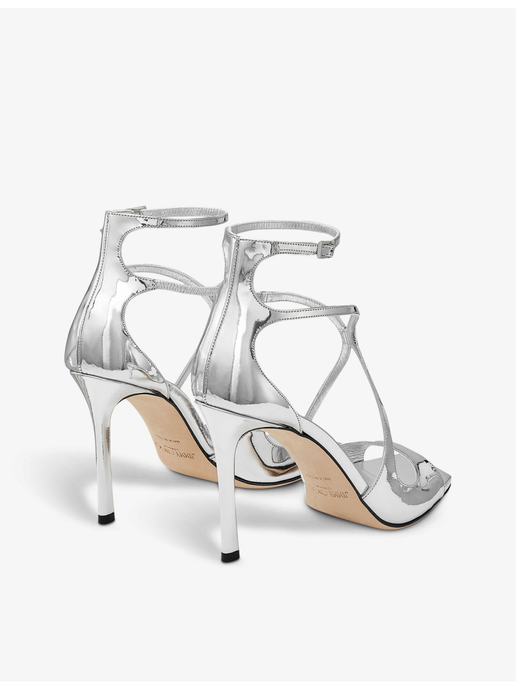 Azia 95 leather heeled sandals - 4