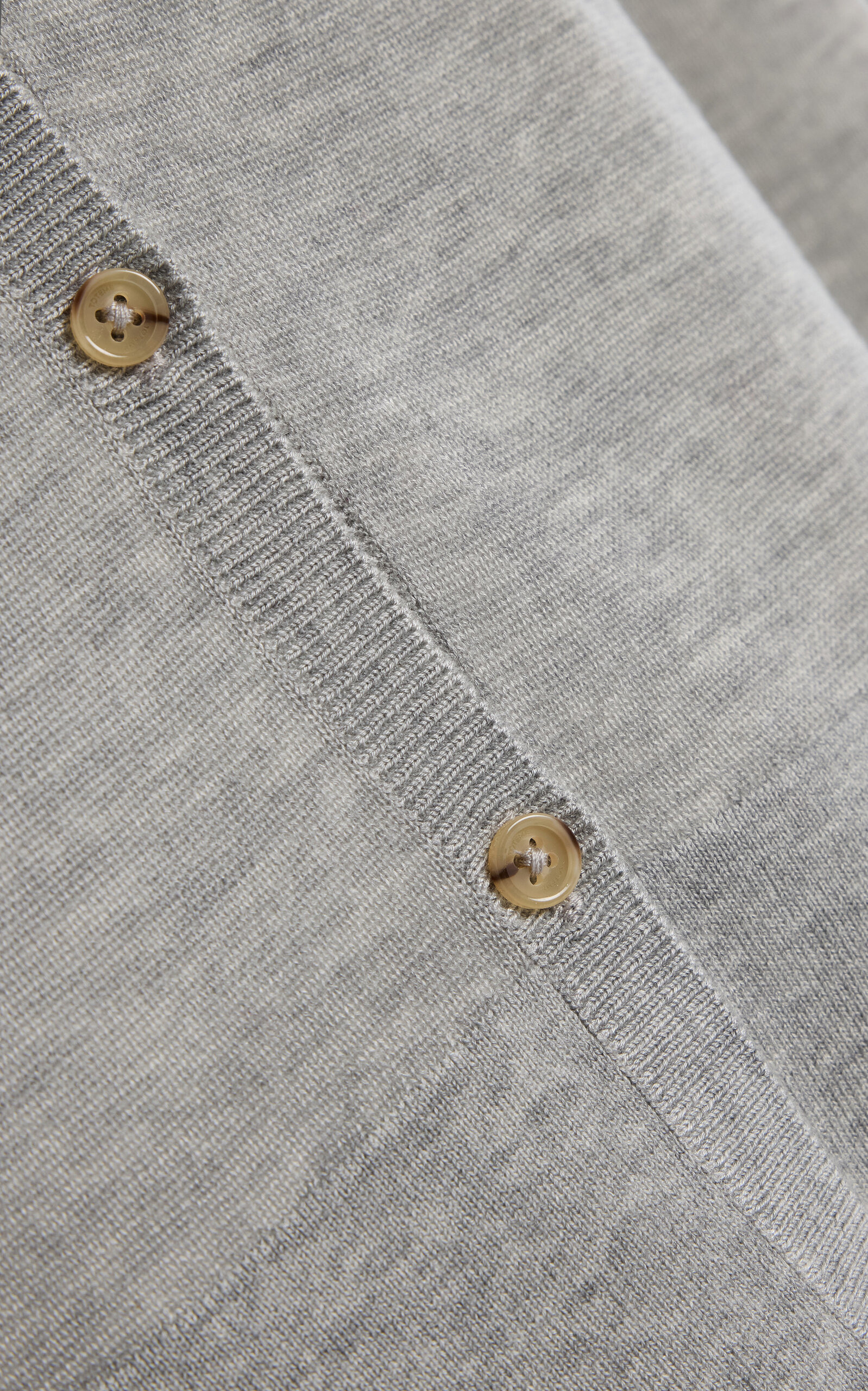 Stretch-Cashmere Cardigan grey - 5