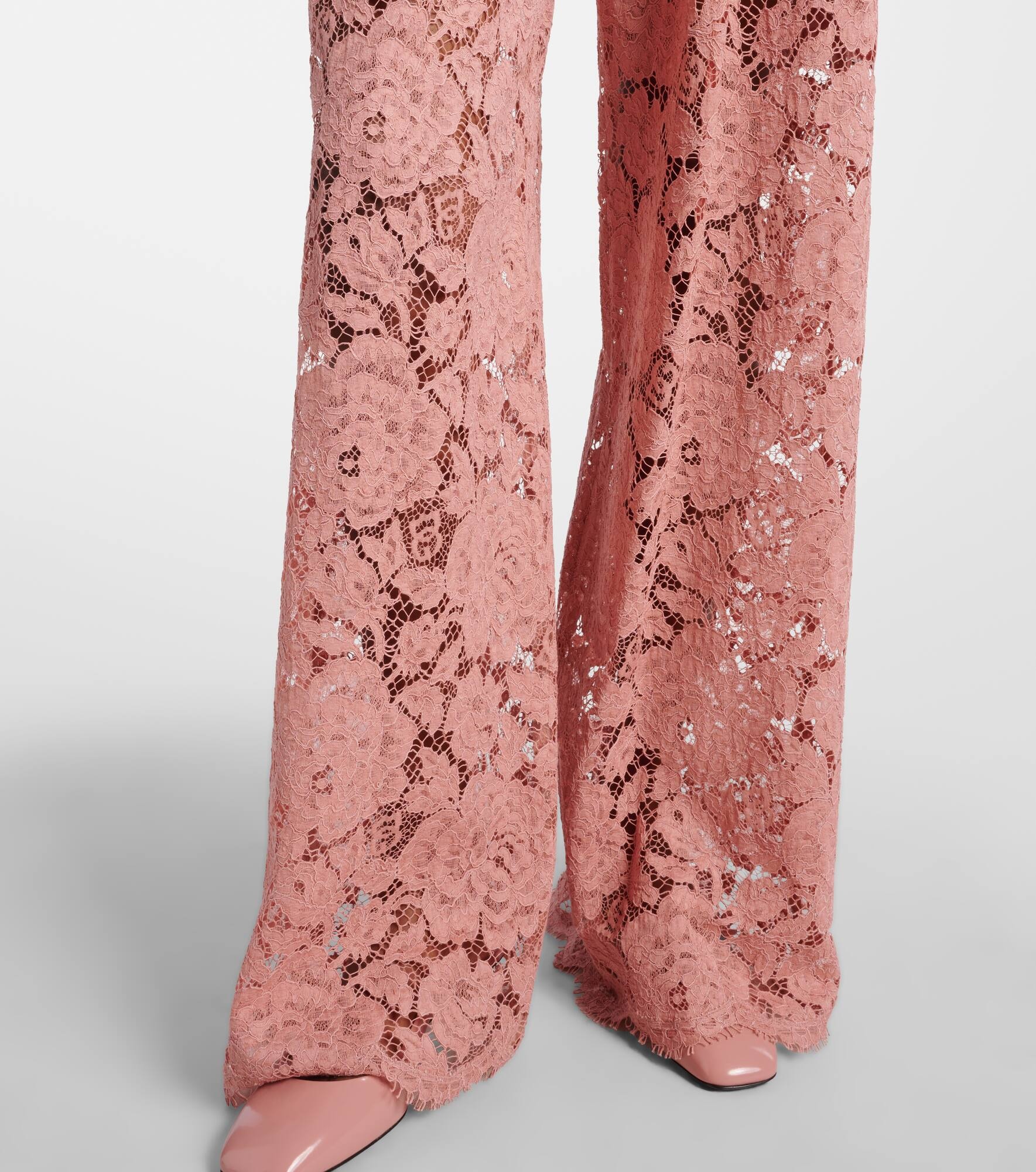 Lace wide-leg pants - 5