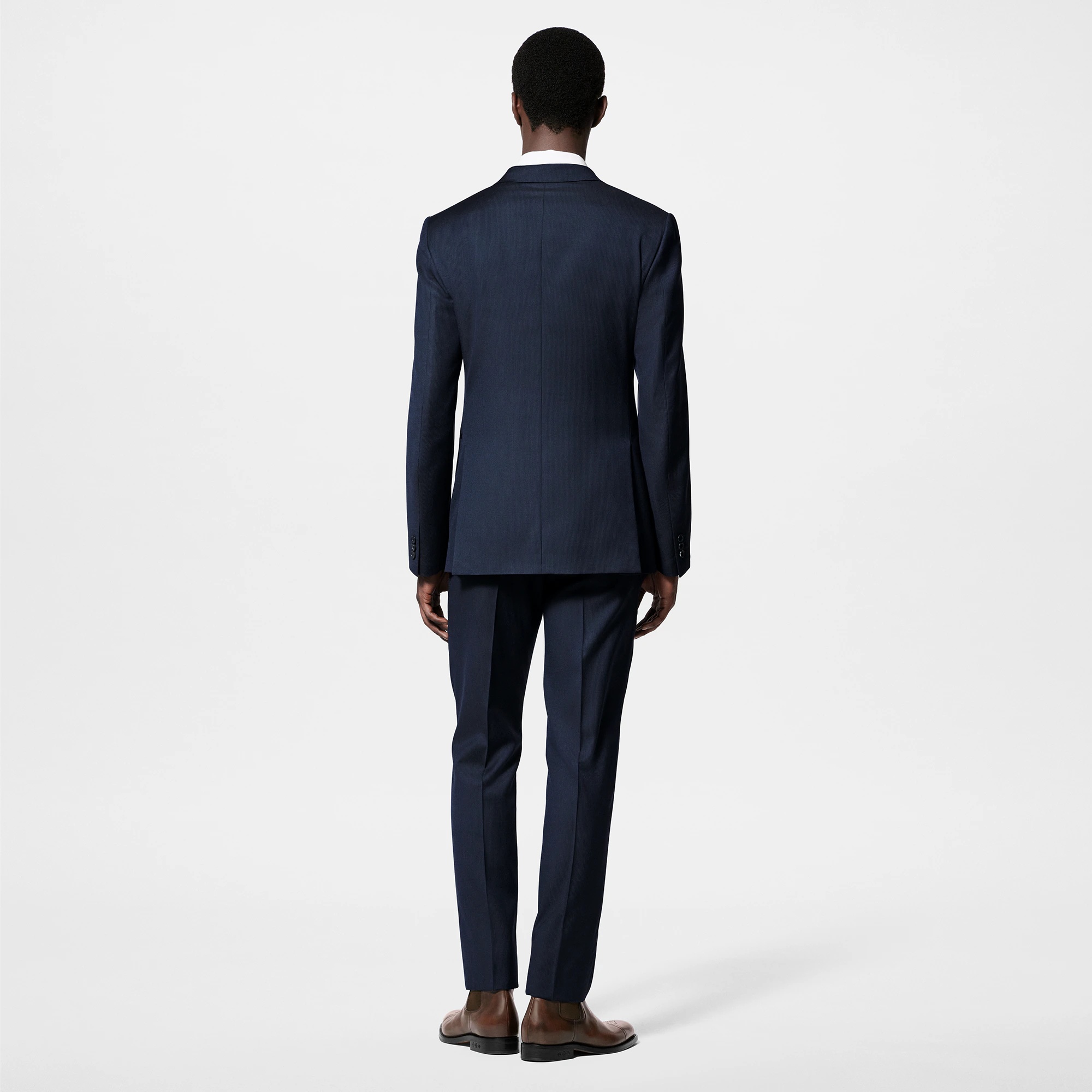 Single-Breasted Wool Pont Neuf Suit - 2