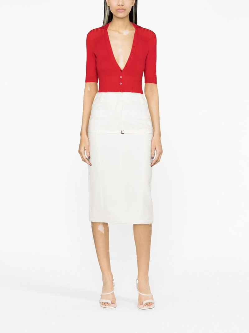 JACQUEMUS high-waisted pencil skirt outlook