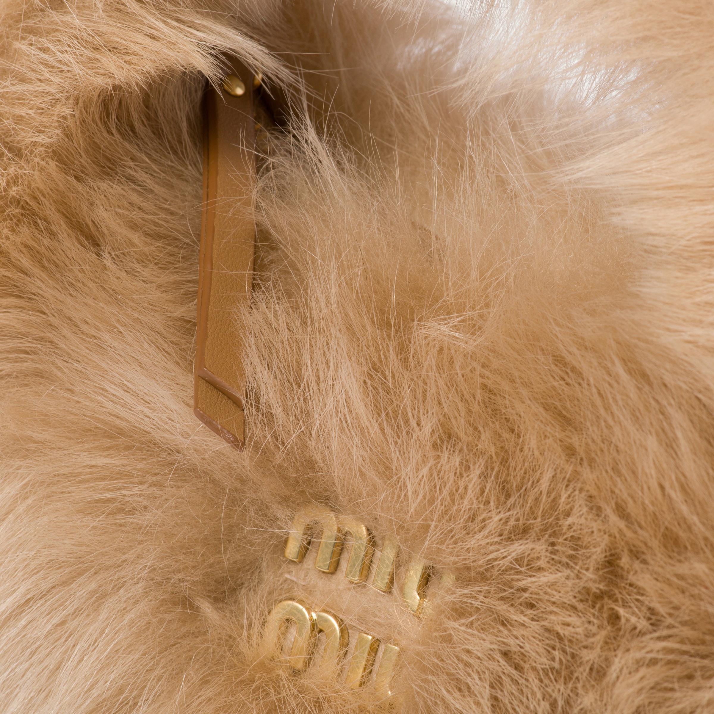 Wander shearling hobo bag with leather details - 6