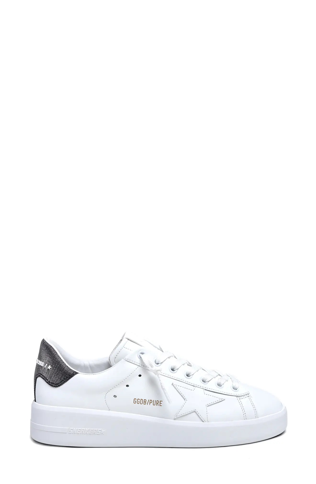 Purestar Low Top Sneaker in White/Dark Grey - 1