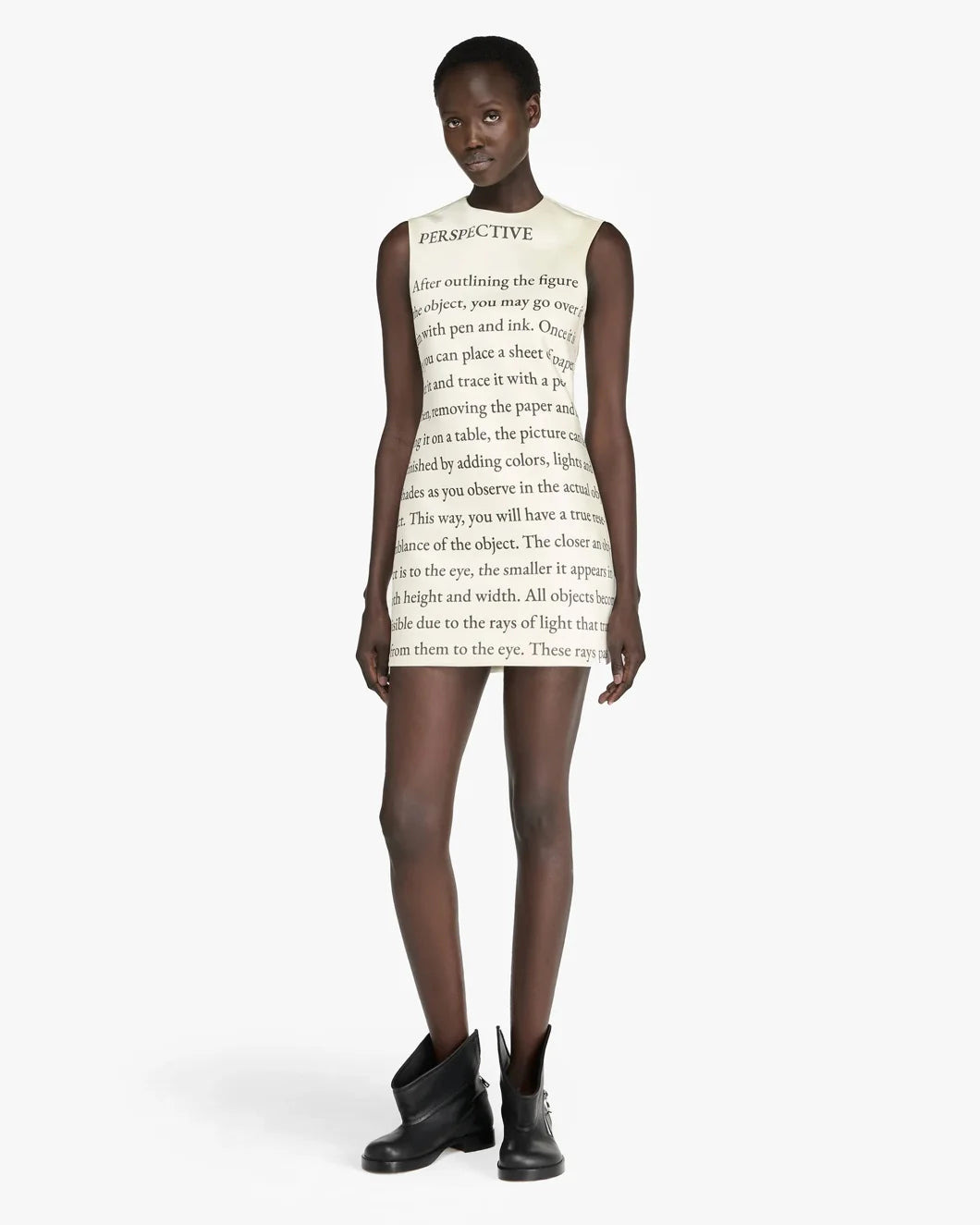 TEXT PRINT MINI SHIFT DRESS - 2