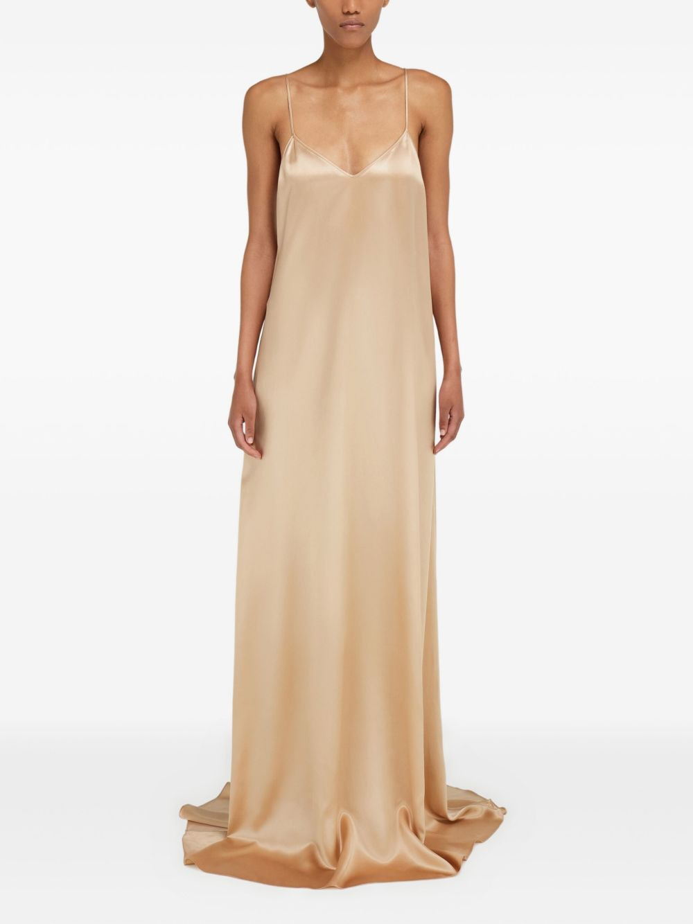 v-neck maxi dress - 2