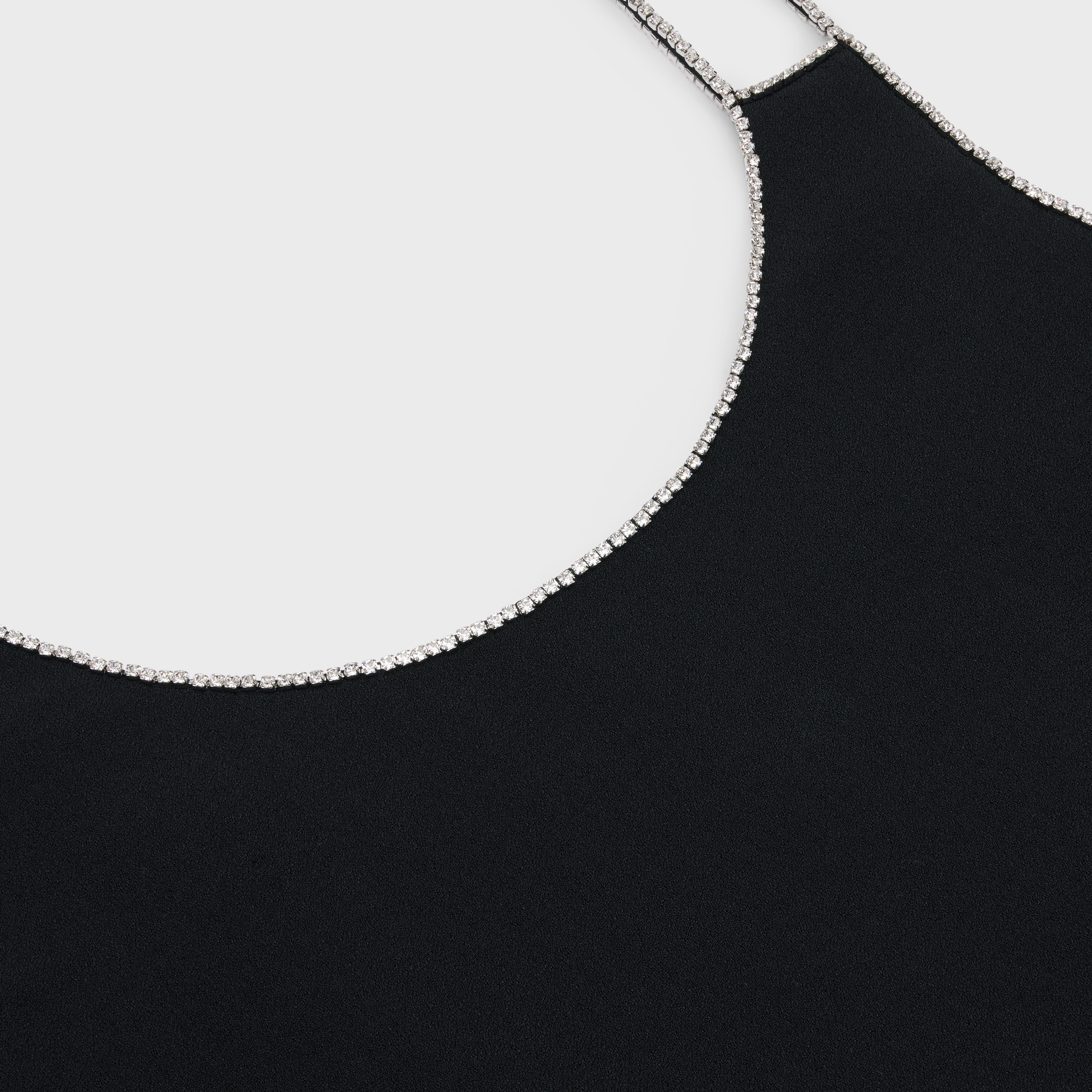 BACKLESS DRESS IN VISCOSE SABLÉ - 3