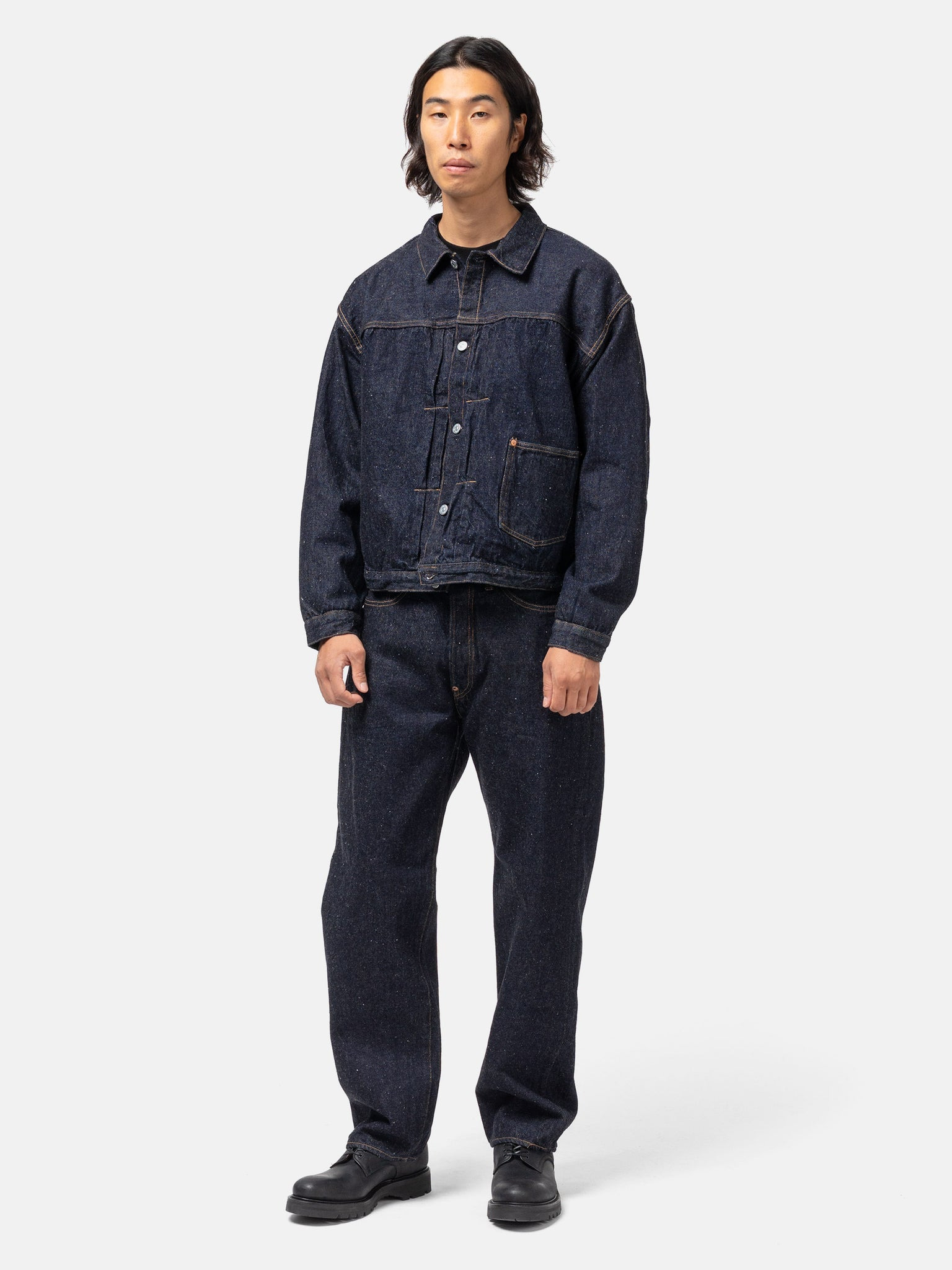 1930 Straight Denim Pants Indigo One Wash - 2
