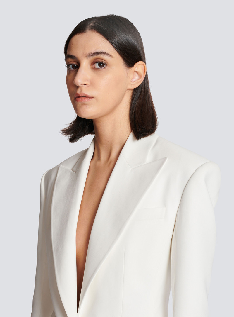 2-button crepe jacket 8