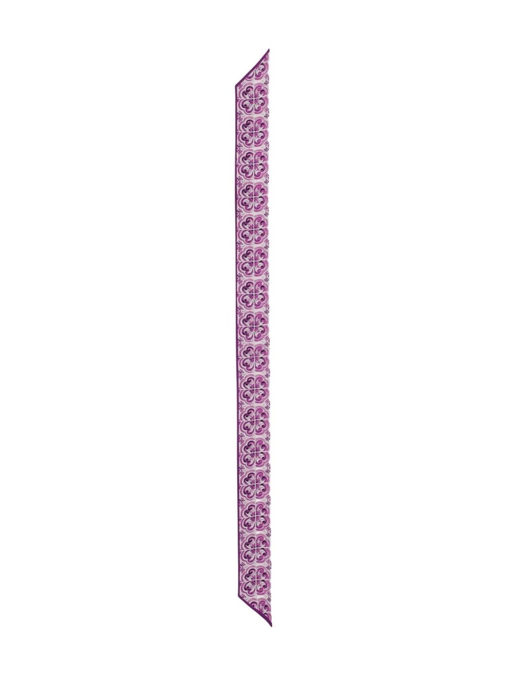 Maiolica-print scarf - 2