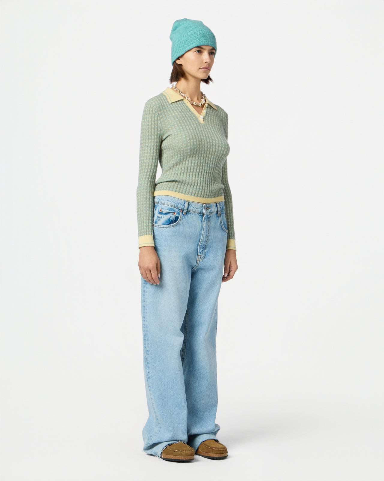 Chevron L/S Shrunken Polo - 6