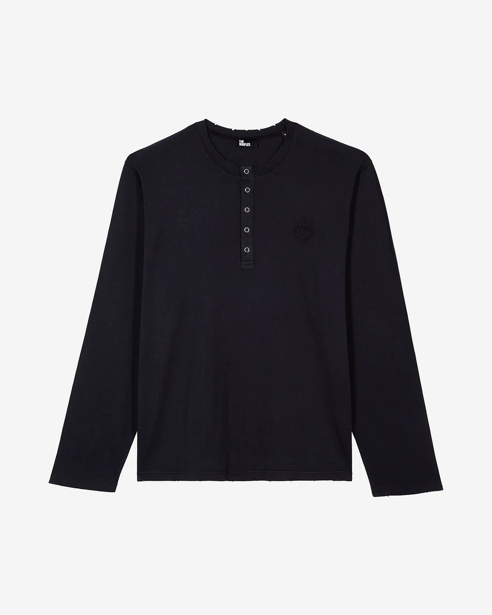 LONG-SLEEVED NAVY T-SHIRT - 1