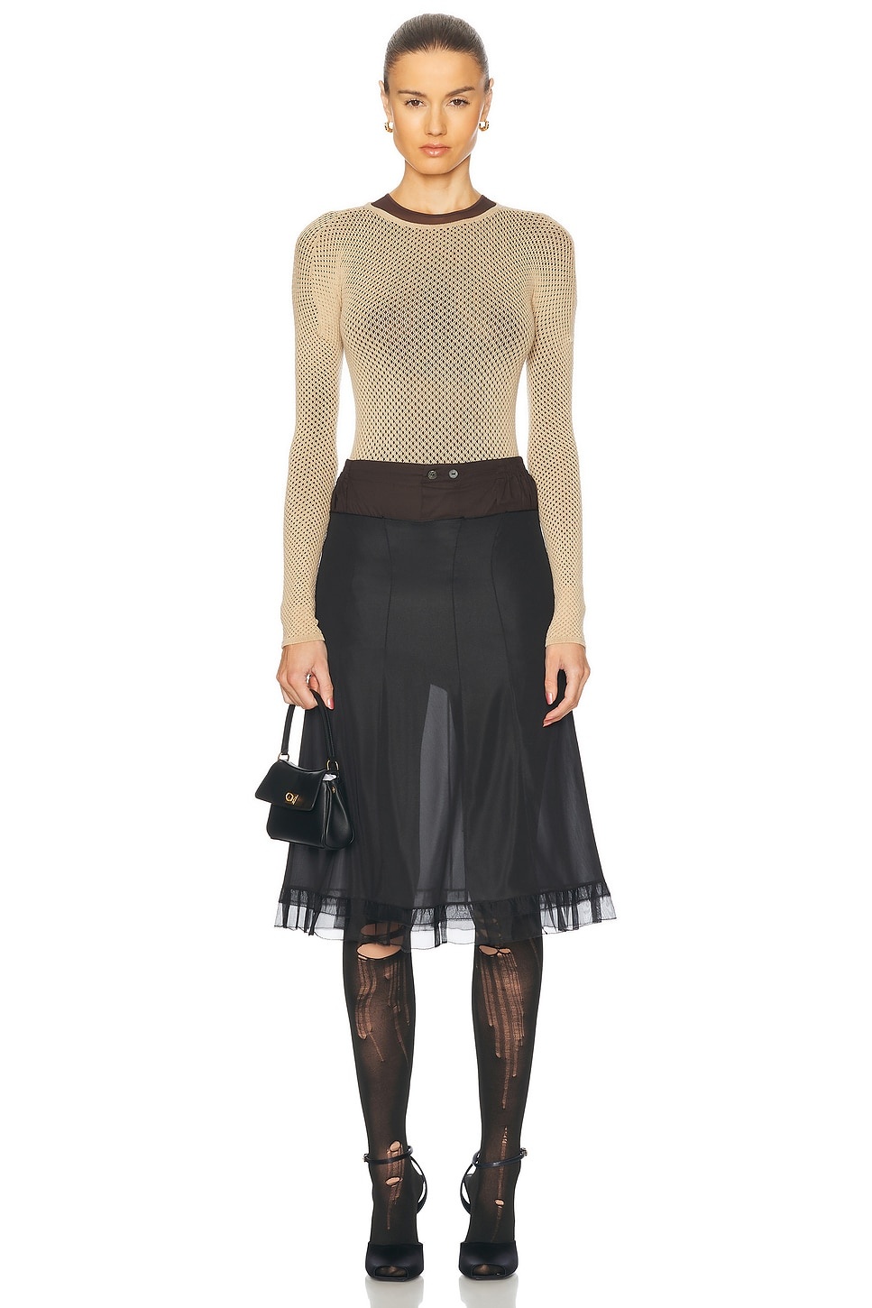 Sheer Midi Skirt - 5