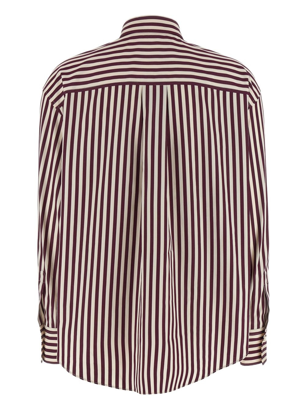 Brunello Cucinelli Women Striped Cotton Shirt - 4