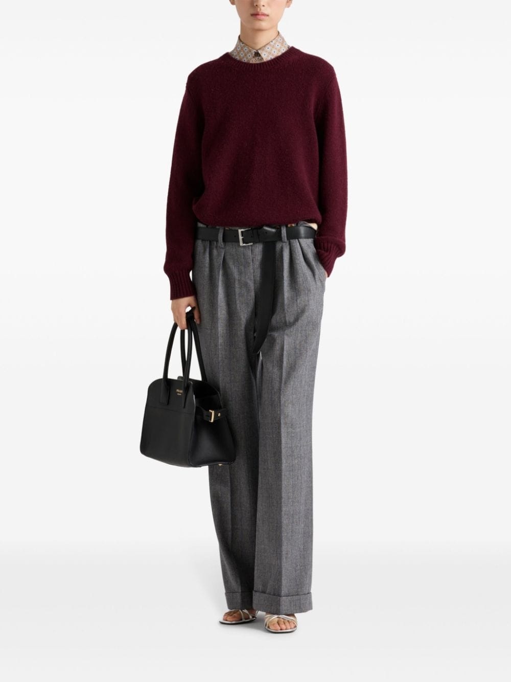 crew-neck cashmere-wool jumper - 2