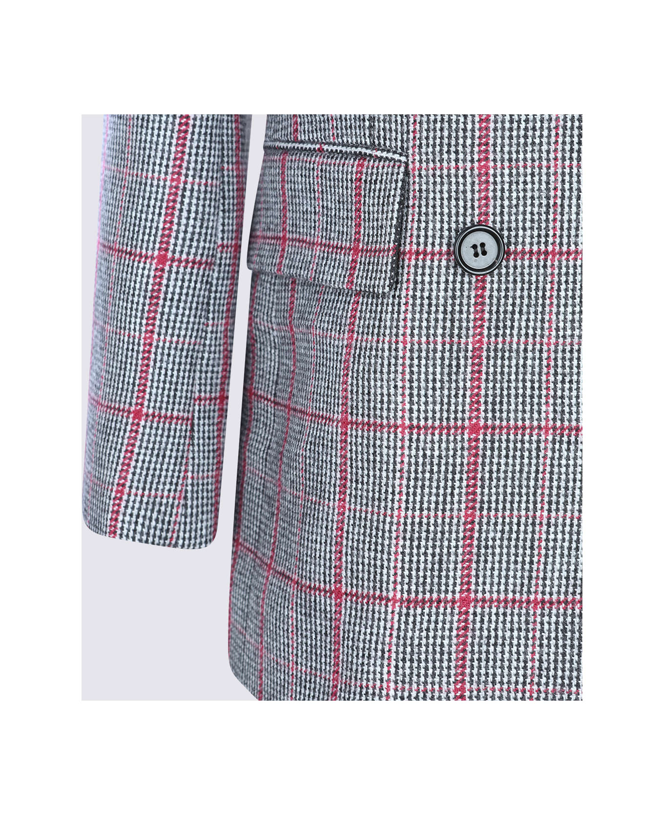 Grey Wool Blazer - 4