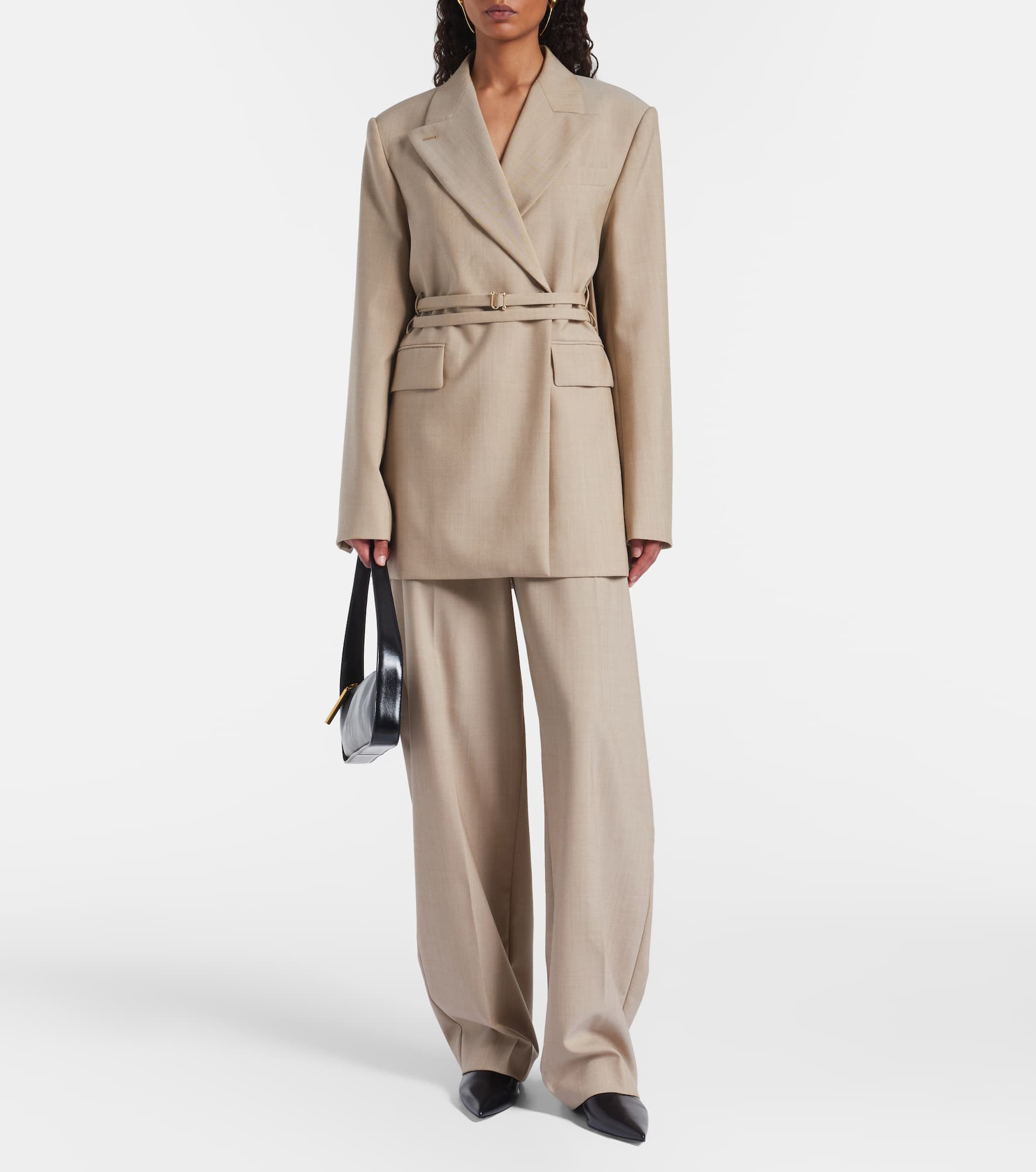 Salvo virgin wool wide-leg pants - 2