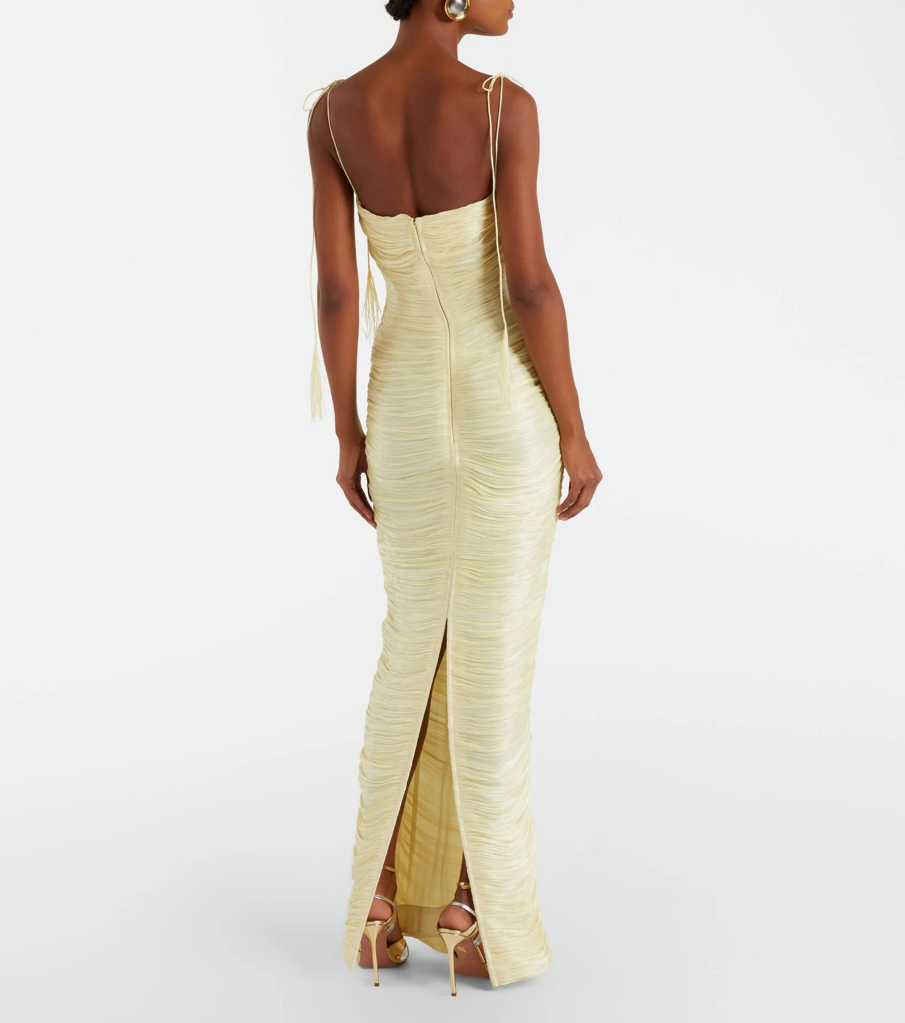 marmar halim gold dress ODALYS main image 1