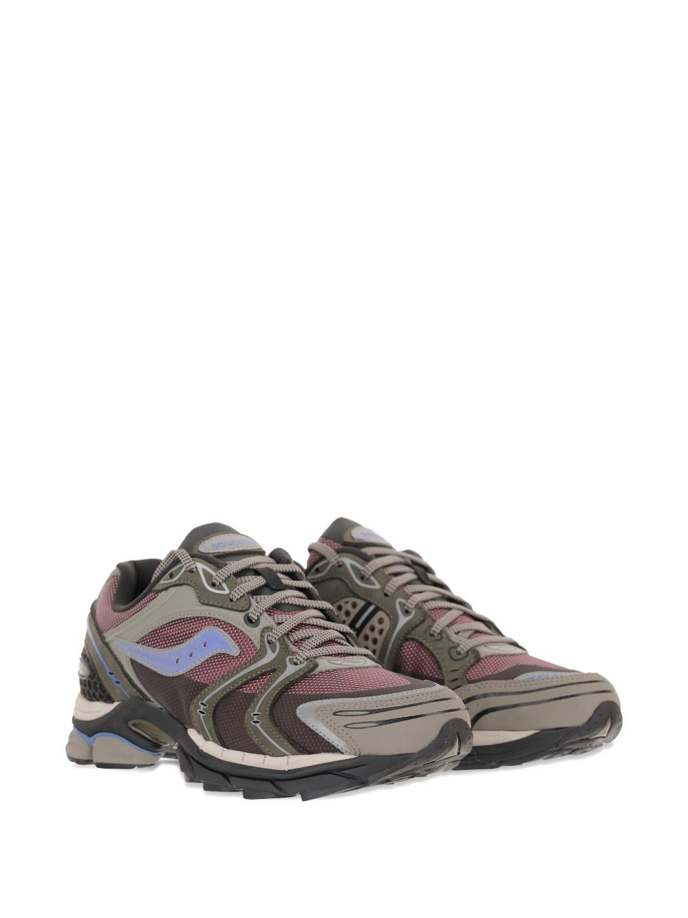 low-top leather sneakers - 2