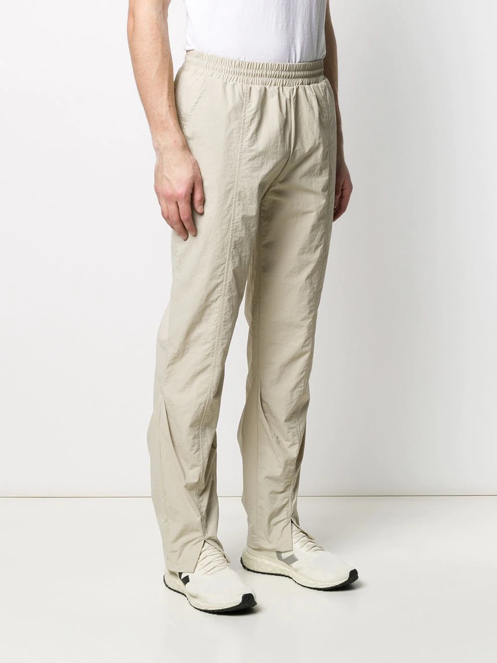 straight-leg tuck detail track pants - 3