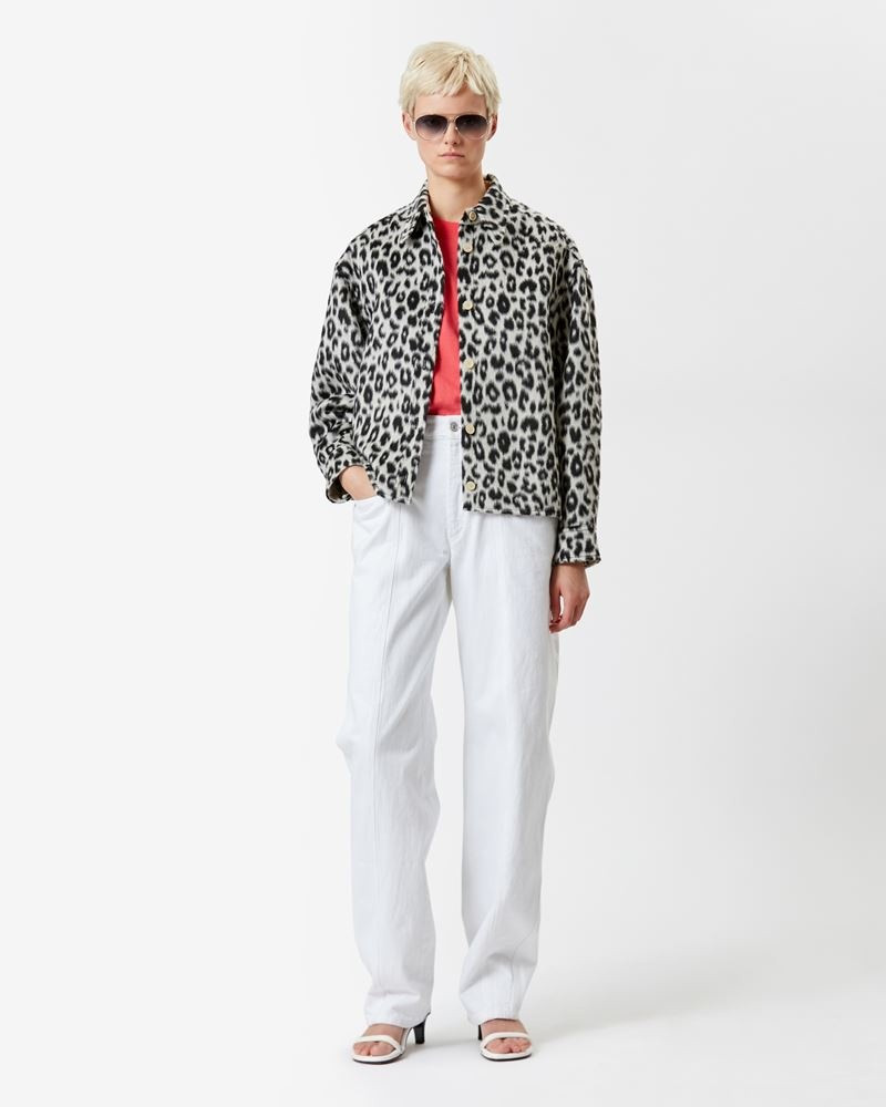 Isabel Marant OLANAO PRINTED VIRGIN WOOL JACKET outlook