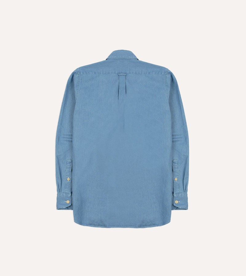Bleach Wash Denim Military Shirt 6