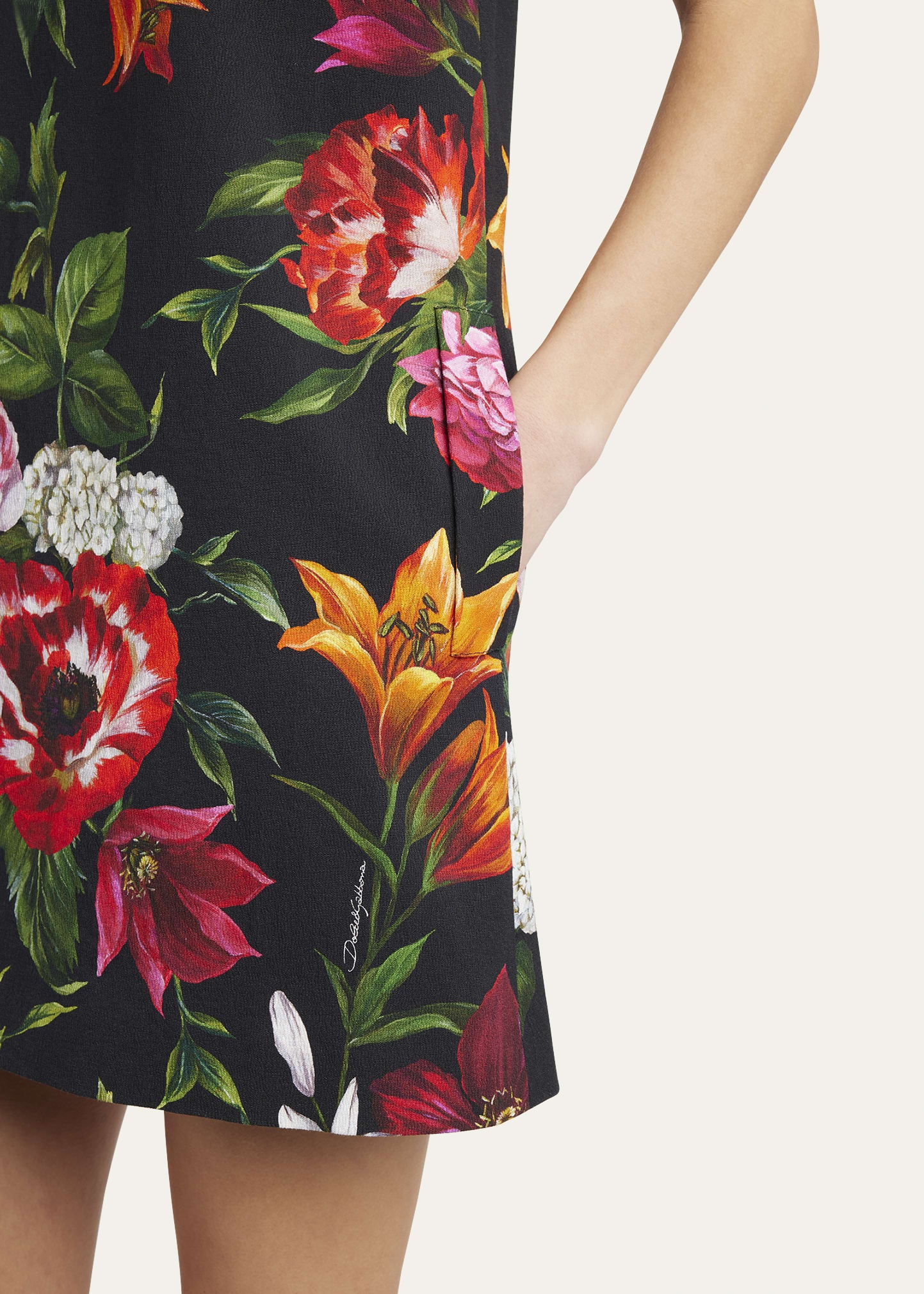 Floral-Print Sleeveless Mini Shift Dress - 5