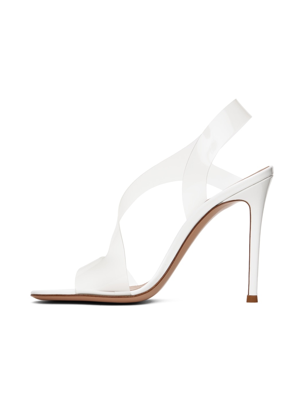 White Metropolis Heeled Sandals - 3