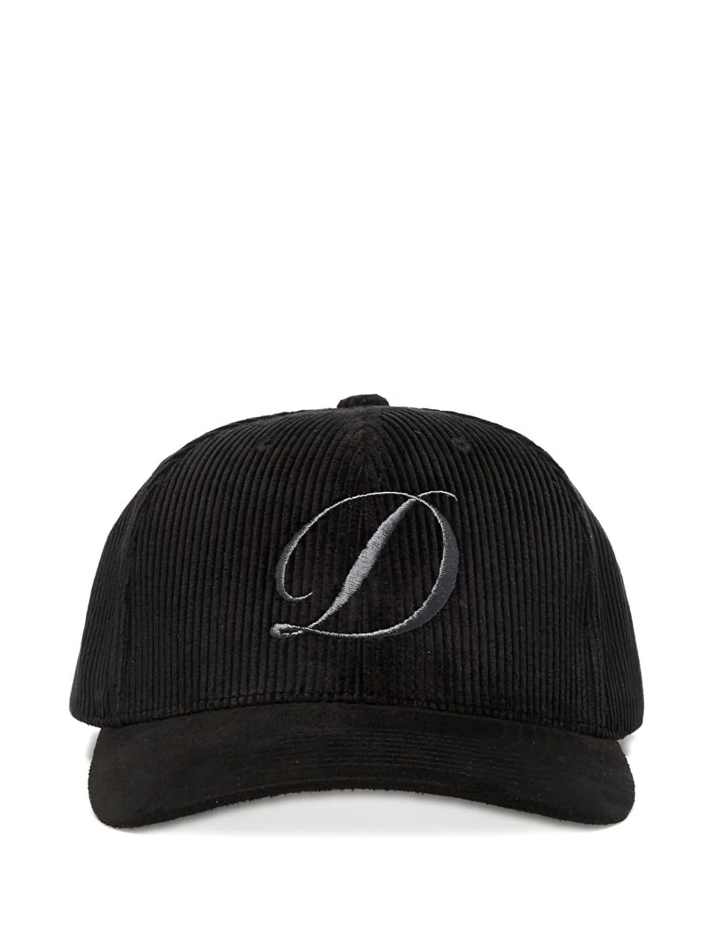 corduroy embroidered-logo cap - 1