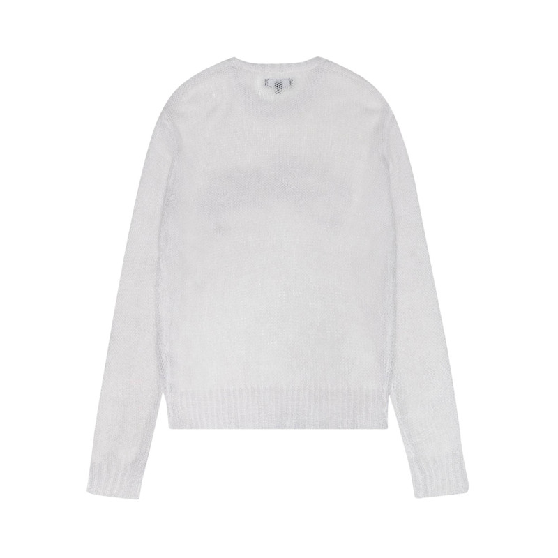 Stüssy Stussy Loose Knit Logo Sweater 'Bone' outlook