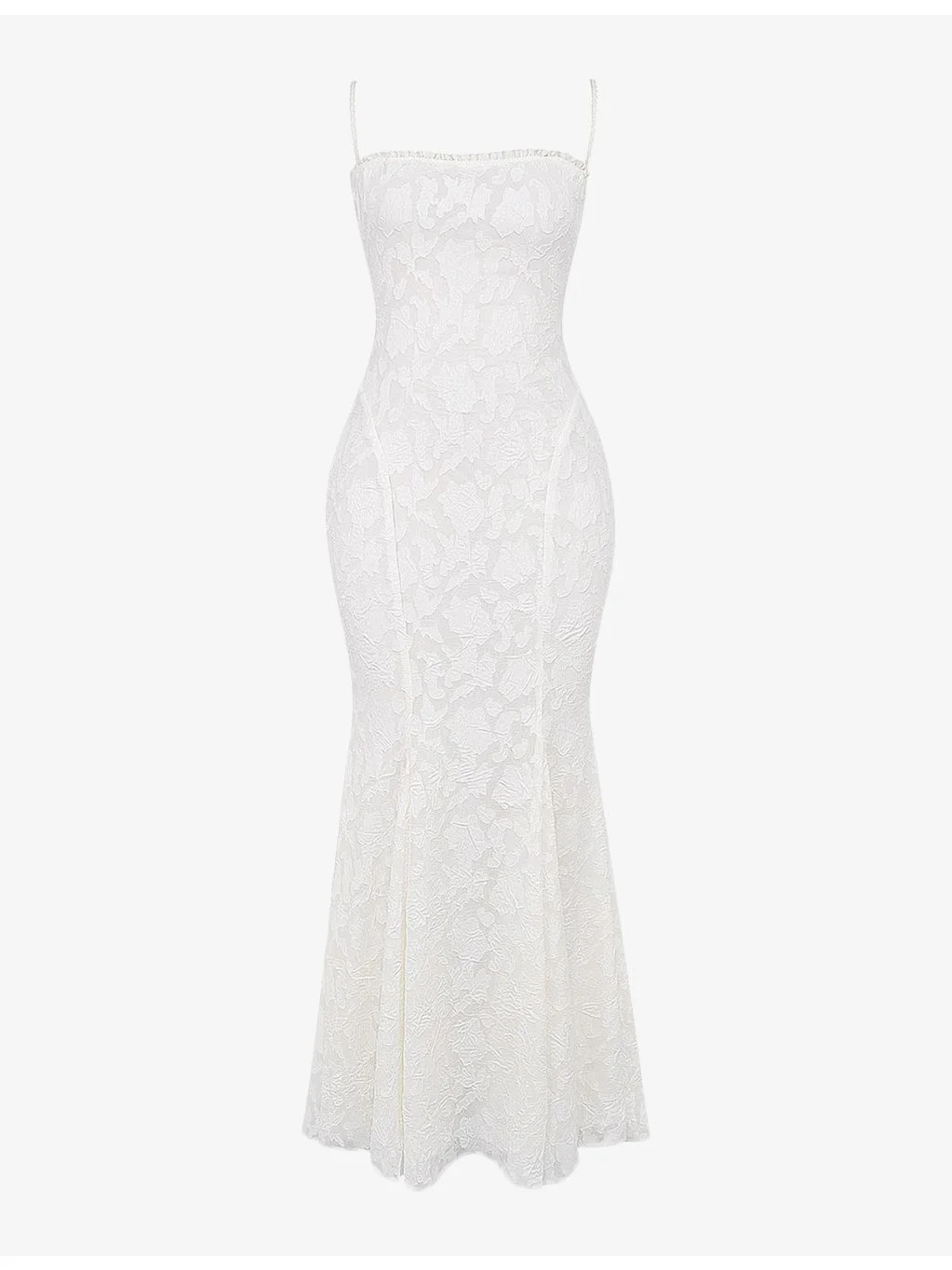 Joan burnout-pattern lace maxi dress - 1